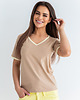t-shirt damskie Womens beige t-shirt