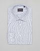 koszule męskie Koszula w kratkę matera 00454 długi rękaw granatowy slim fit
