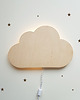 lampy do pokoju dziecka Drewniana lampka nocna Chmurka