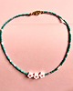 chokery Kwiatowy Choker z koralików