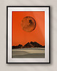 plakaty Plakat Czerwona Planeta - Kolaż Fine Art