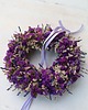 wianki Lawendowy Wianek na drzwi, Wianek z Suszonych kwiatów
