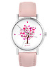 zegarki damskie Zegarek - Drzewo miłości - pudrowy róż