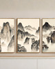 plakaty 3 PLAKATY góry, krajobraz górski Japonii, japandi galeria ścienna