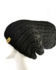 czapki damskie Wełniana czapka zimowa WOOLY czarna