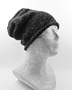 czapki i kapelusze męskie Luźna czapka czarny melanż beanie hipster nerd krasnal