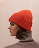 czapki damskie Czapka Chunky Merino&cashmere pomarańczowa