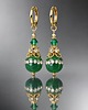 kolczyki z kamieniami Alloys Collection - Onyx green - kolczyki /14.11.25/