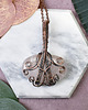 wisiory Miedziany wisiorek wire wrapping z różowym kwarcem #457