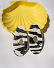kolczyki z masy plastycznej Kolczyki zebra wiggly design sztyfty