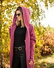 bluza z kapturem damska Płaszczobluza No.2 Liliowy Róż