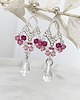 kolczyki swarovski Kolczyki Abril w peoniach - kryształy Swarovskiego
