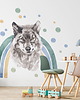 naklejki ścienne do pokoju dziecka Naklejki  FRIENDS WOLF
