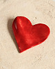 broszki Czerwone serducho, ceramiczna  broszka
