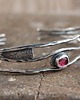 bransoletki wire wrapping turmalin srebrna bransoleta