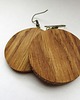 kolczyki drewniane Drewniane koła dąb duże