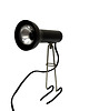 kinkiety Lampa z klipsem VEB Narva 3140 lata 70. space age retro vintage NRD