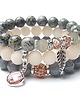 bransoletki z kamieni naturalnych Nude and grey  vol. 19 /26.02.15/ - set