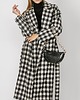 płaszcze damskie Płaszcz wełniany w kratę WOOL&PRINT