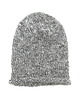 czapki damskie Luźna czapka szary melanż beanie hipster nerd krasnal
