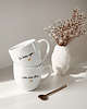 kubki Zestaw 2 białych kubków porcelanowych 300 ml - motyw złotego serca z napisem