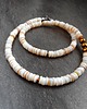 chokery Kremowa muszla srebro 925
