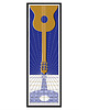 plakaty Plakat Gitara blue