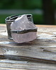 pierścionki - różne Roman Ancient Ring ;) surowy kwarc różowy