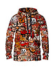 bluzy męskie Męska Bluza z kapturem DR.CROW Graffiti Skull