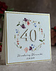 kartki scrapbooking Personalizowana kartka na 40 urodziny, BH 70