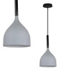 lampy wiszące Lampa wisząca zwis żyrandol lampa na sufit szara LED E27