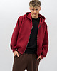 bluzy męskie Bluza z kapturem na zamek ,,BERET" bordo