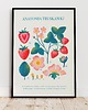 plakaty Plakat botaniczny "Anatomia truskawki" 40x50cm