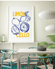 plakaty Limoncello poster, plakat cytryny,  dekoracja ścienna kuchni
