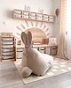 pufa dla dziecka Pufa siedzisko Funny Bunny VELVET- Beżowa