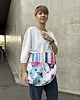 torby na ramię Marmollada -  torebka bawełniana tM na ramię polne kwiaty i paski