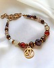 bransoletki z kamieni naturalnych LEW - zodiac collection - PREMIUM - gold