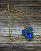 wisiory Peacock eye- wisiorek soutache