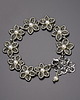 bransoletki wire wrapping Bransoletka kwiatki kwiaty z perłami