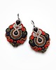 kolczyki soutache Duże kolczyki sutasz boho etno