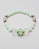 bransoletki z kamieni naturalnych Bransoletka Elastyczna  Zielona Mgiełka