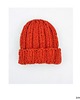 czapki damskie Czapka  beanie wełna peruwiańska alpaka pomarańcz