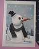 kartki okolicznościowe - wydruki Świąteczna kartka SNOWMAN
