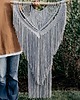 makramy Makrama szara  / boho dekoracja DOSTĘPNA od ręki