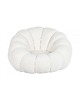 fotele Fotel Pufa Fotel Boucle White