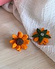 kolczyki z masy plastycznej Kolczyki słoneczniki handmade Polska polimerowa glina