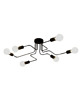 lampy wiszące Lampa wisząca zwis żyrandol lampa na sufit czarna LED E27