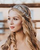 Ślubne ozdoby do włosów Biżuteryjny wianek ślubny Isbell