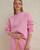 bluza bez kaptura damska Bluza JOHN flamingo