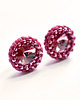 kolczyki swarovski Light Rose, kolczyki z kryształami Swarovskiego, beading